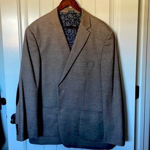 Mens blazer with suede elbow patches